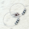 The Perfect Hoop- 2" 6mm Pumpkin Pearls & Saucers