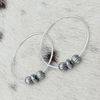The Perfect Hoop- 2" 6mm Pumpkin Pearls & Saucers