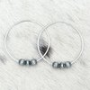 The Perfect Hoop- 2" 6mm Pumpkin Pearls & Saucers