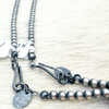 4-8mm Mixed Sterling Pearl Necklace- Native Hand Strung and Finished