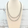 4-6mm Mixed Sterling Pearl Necklace- Native Hand Strung and Finished