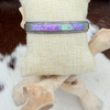 Pink Fire Opal Inlay Cuff by Fran Yazzie