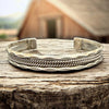Solid Sterling Thick Rope Cuff By Elaine Tahe
