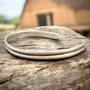 Simple Solid Sterling Double Wire Cuff Navajo made