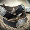 Antique Hand-Stamped Sterling Silver Concho Belt – Approx. 1890–1920 | 35–37"
