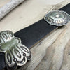 Antique Hand-Stamped Sterling Silver Concho Belt – Approx. 1890–1920 | 35–37"