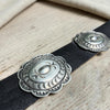Antique Hand-Stamped Sterling Silver Concho Belt – Approx. 1890–1920 | 35–37"