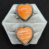 The Valentine's Day Collection- Orange Spiny Oyster Heart Ring – Adjustable By Reeva Goodluck