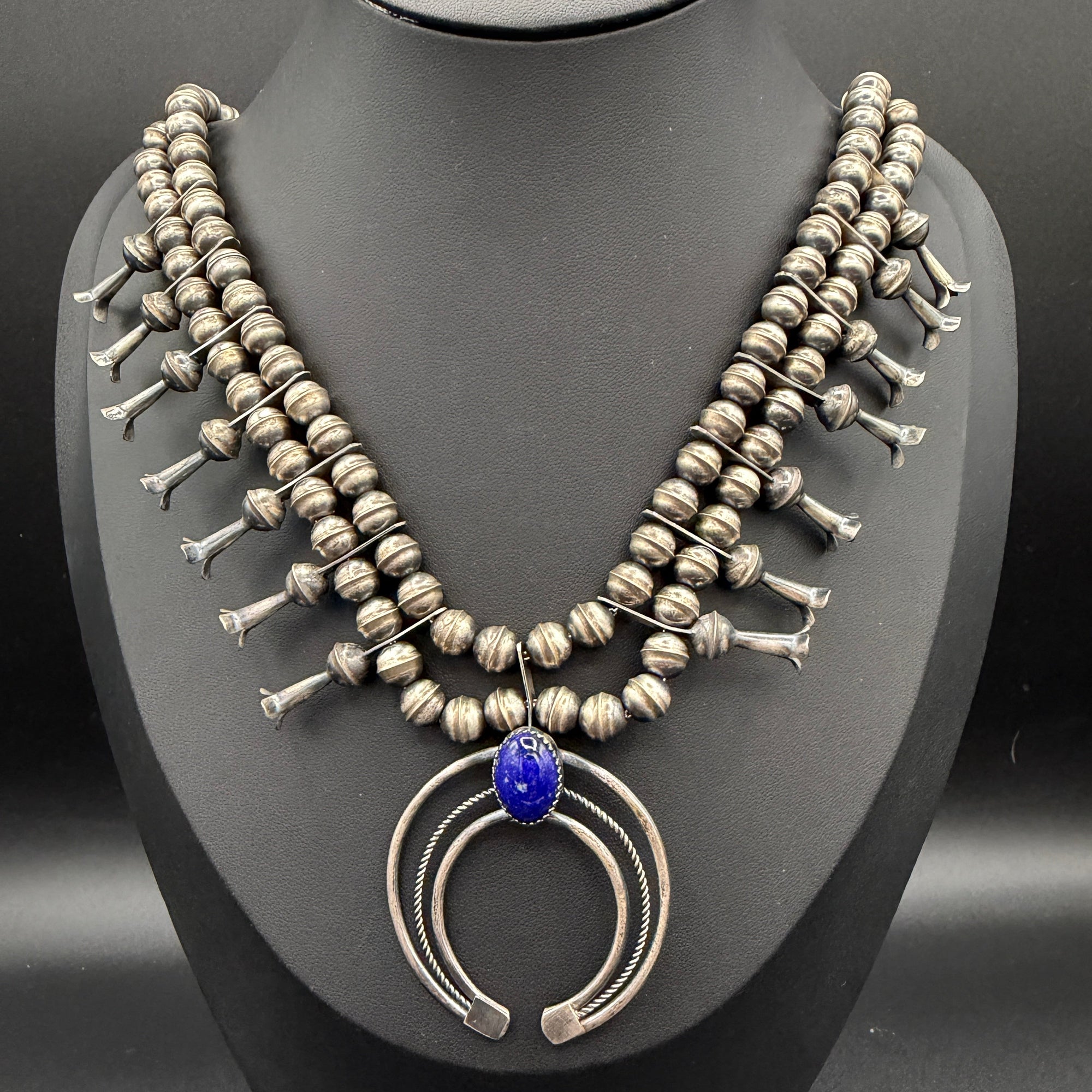 Lapis Squash Blossom by Phil & Lenora Garcia