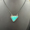 Kingman Turquoise Bar Necklace – 18” By Johnny Dixon