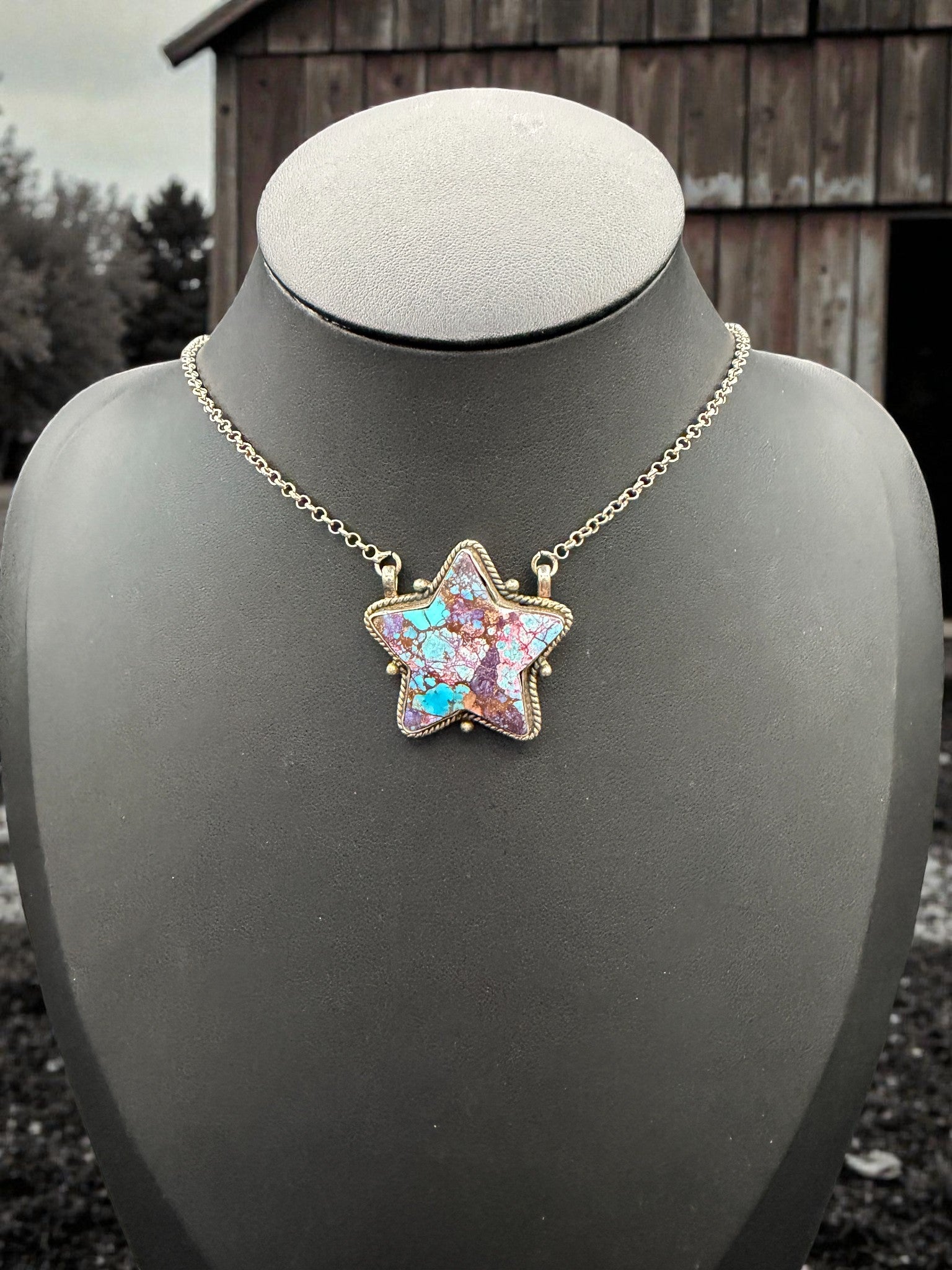 Purple Mohave Star Necklace