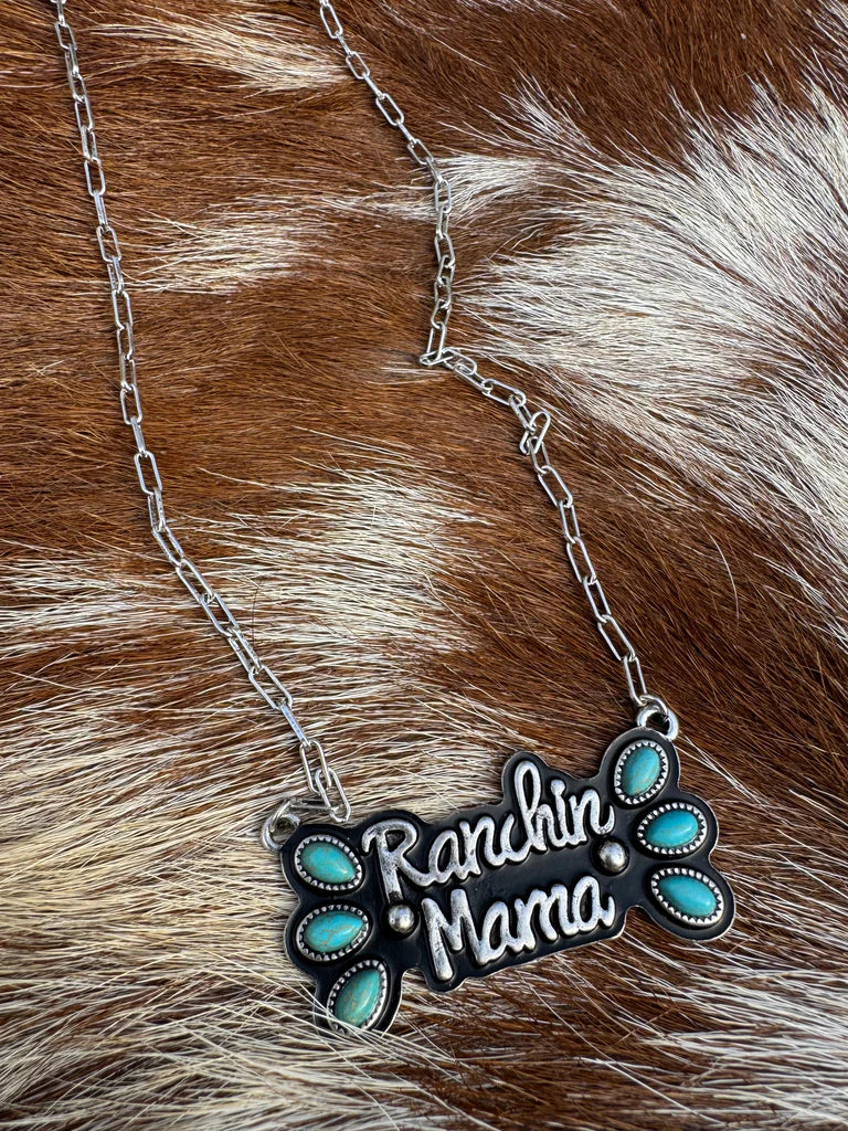 Western Ranchin Mama Turquoise Necklace