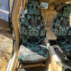 Turquoise Boot Stitch Seat Covers