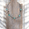 The Lover Choker-Peruvian Amazonite Hearts & Sterling Pearls