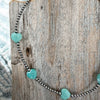 The Lover Choker-Peruvian Amazonite Hearts & Sterling Pearls