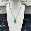 Kingman Vintage Teardrop Necklace by E. Louise Kee