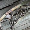 Vintage Blue Fire Opal Sterling Silver Foliate Cuff- Native Made