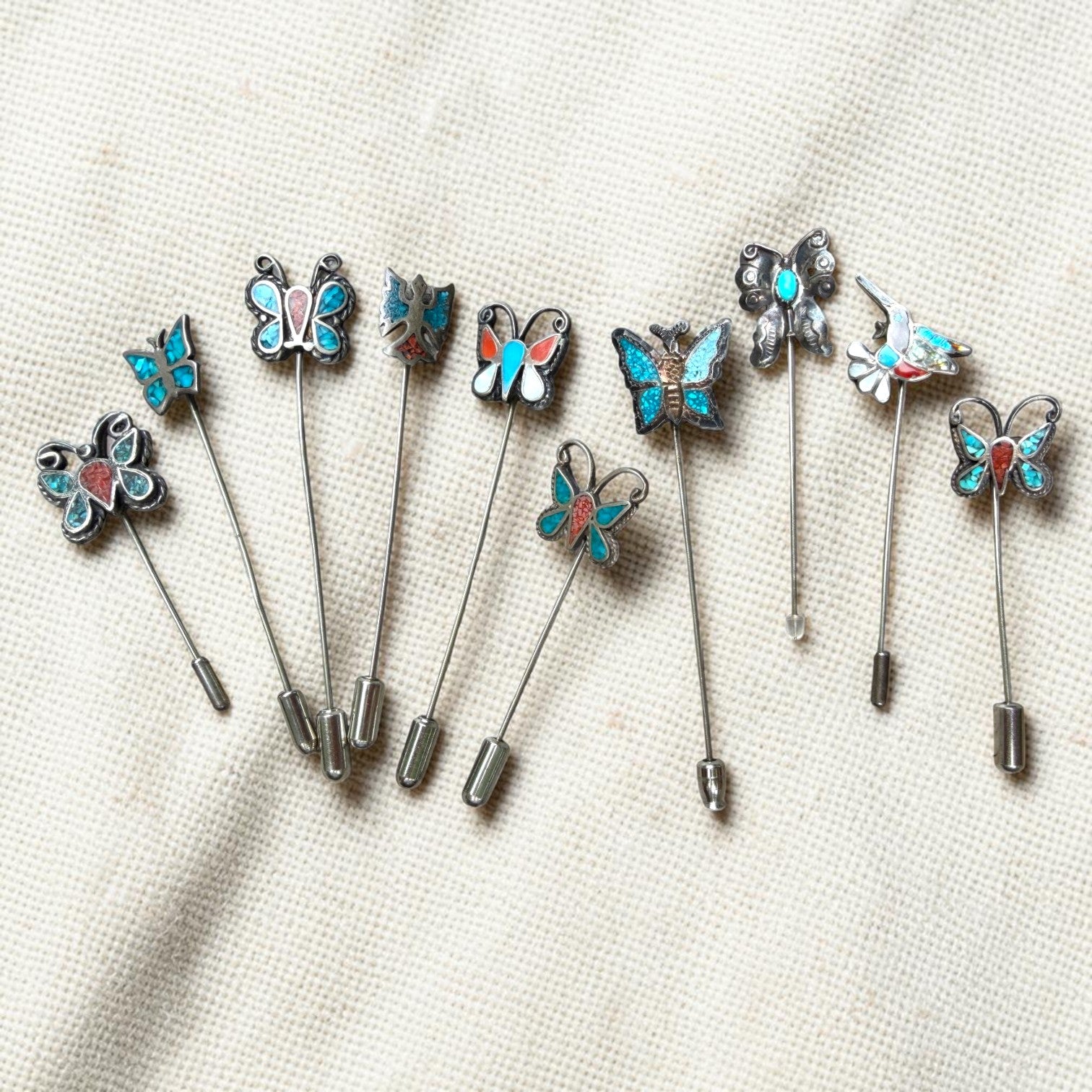 Vintage Zuni Stick Pin Collection