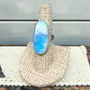 Native-Made Vintage Moonstone Cocktail Ring – Size 7