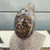 Navajo-Made Sterling Silver Leopard Skin Agate Statement Ring-6