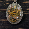 Leopard Skin Agate Sterling Silver Statement Pendant-Native Made