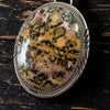Leopard Skin Agate Sterling Silver Statement Pendant-Native Made