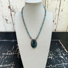 16" Blue Sonoran & Chrysocolla Pendant Necklace