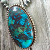 16" Blue Sonoran & Chrysocolla Pendant Necklace