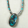 16" Blue Sonoran & Chrysocolla Pendant Necklace