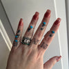Dainty Zuni Stacker Heart Rings