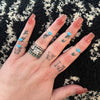 Dainty Zuni Stacker Heart Rings