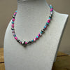 14" Cotton Candy Choker w/ 3-12mm Sterling Pearls