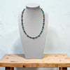 18" Orange Mohave Necklace w/ 3-4mm Sterling Pearls