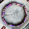 6.25" Stretch Purple Sea Sediment & Lepidolite Bracele