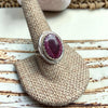 Herbert Tisos Purple Spiny Oyster Ring – Size 8.5