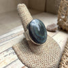 Labradorite Sterling Silver Ring- Size 9 Chris Tafoya