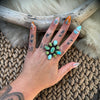 Sonoran & Whitewater Turquoise Cluster Ring – Wilson Dawes-Adjustable