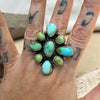 Sonoran & Whitewater Turquoise Cluster Ring – Wilson Dawes-Adjustable