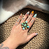 Sonoran & Whitewater Turquoise Cluster Ring – Wilson Dawes-Adjustable