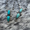Double Kingman Turquoise Necklaces — Sterling Silver- Navajo Betone