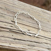 Native Handmade Chain, Sterling Silver Paperclip Bracelet or anklet-adj. to 9”- Sally Shurley