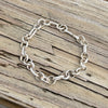 Native Handmade Chain, Sterling Silver Bracelet or Anklet-adj. to 8.5”- Sally Shurley