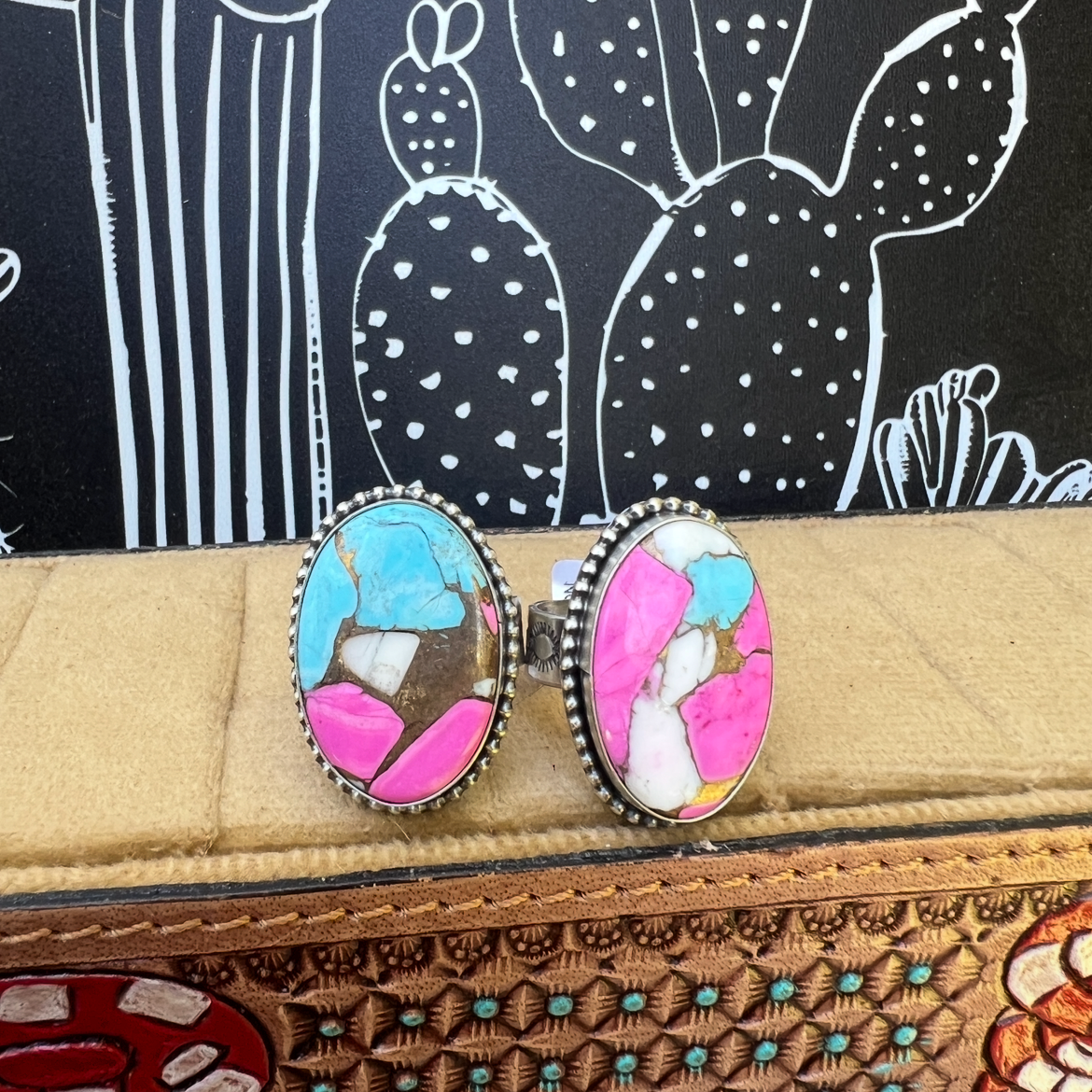 “Cotton Candy” Rings — Scott Skeets  Sterling Silver