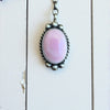 Navajo Pink Conch Lariat — Handmade Sterling by Augustine Largo
