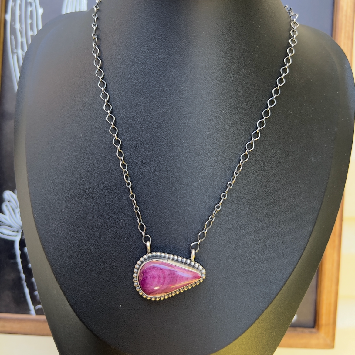 Purple Spiny Oyster Necklace —Navajo A. Martinez