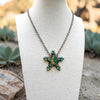 Emerald Valley & Kingman Turquoise Star Necklace- P. Williams