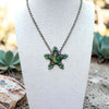 Emerald Valley & Kingman Turquoise Star Necklace- P. Williams