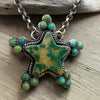 Emerald Valley & Kingman Turquoise Star Necklace- P. Williams