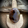 Moss Agate Statement Ring - Size 9 by Clayton Chez Tsosie