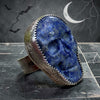 Lapis Skull Ring-Flora & Faluna- 7.25
